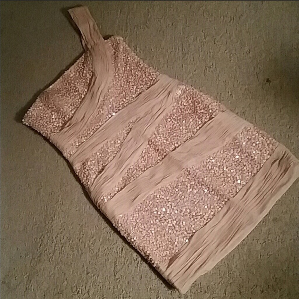 Pink sequin dress